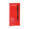 Ballpoint Pen, Retractable, Medium 1 mm, Black Ink, Black Barrel, Dozen2