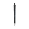 Ballpoint Pen, Retractable, Fine 0.7 mm, Black Ink, Black Barrel, Dozen1