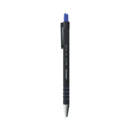 Ballpoint Pen, Retractable, Fine 0.7 mm, Blue Ink, Blue Barrel, Dozen1
