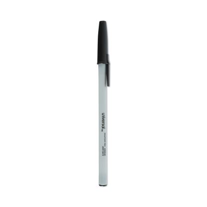 Ballpoint Pen Value Pack, Stick, Medium 1 mm, Black Ink, Gray Barrel, 60/Pack1