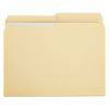 Double-Ply Top Tab Manila File Folders, 1/2-Cut Tabs, Letter Size, 100/Box1