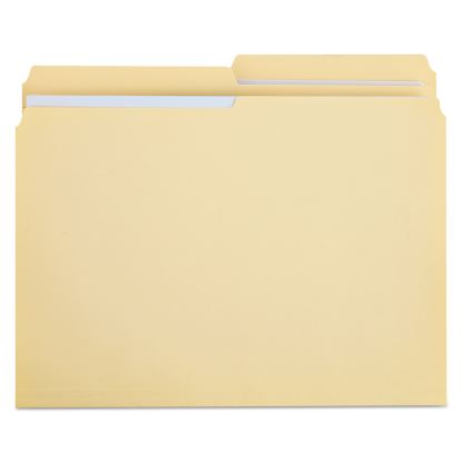 Double-Ply Top Tab Manila File Folders, 1/2-Cut Tabs: Assorted, Letter Size, 0.75" Expansion, Manila, 100/Box1