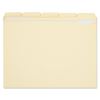 Double-Ply Top Tab Manila File Folders, 1/5-Cut Tabs, Letter Size, 100/Box1