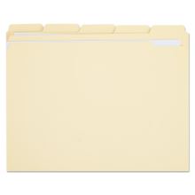 Double-Ply Top Tab Manila File Folders, 1/5-Cut Tabs: Assorted, Letter Size, 0.75" Expansion, Manila, 100/Box1