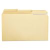 Double-Ply Top Tab Manila File Folders, 1/3-Cut Tabs: Assorted, Legal Size, 0.75" Expansion, Manila, 100/Box1