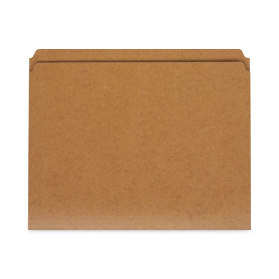 Reinforced Kraft Top Tab File Folders, Straight Tabs, Letter Size, 0.75" Expansion, Brown, 100/Box1