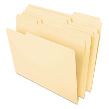 Deluxe Heavyweight File Folders, 1/3-Cut Tabs, Legal Size, Manila, 50/Pack1