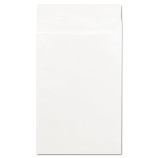 Deluxe Tyvek Expansion Envelopes, Open-End, 2" Capacity, #15 1/2, Square Flap, Self-Adhesive Closure, 12 x 16, White, 100/Box1