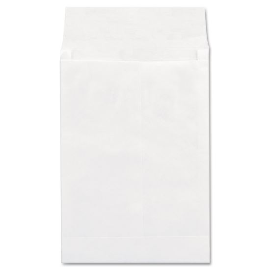 Deluxe Tyvek Expansion Envelopes, #13 1/2, Square Flap, Self-Adhesive Closure, 10 x 13, White, 100/Box1