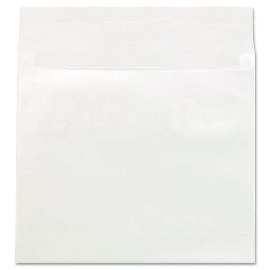 Deluxe Tyvek Expansion Envelopes, Open-Side, 4" Capacity, #15 1/2, Square Flap, Self-Adhesive Closure, 12 x 16, White, 50/CT1