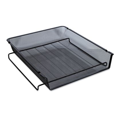 Deluxe Mesh Stackable Front Load Tray, 1 Section, Letter Size Files, 11.25" x 13" x 2.75", Black1