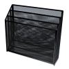Deluxe Mesh Three-Tier Organizer, 3 Sections, Letter Size Files, 12.63" x 3.63" x 11.5", Black2