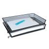 Deluxe Mesh Stacking Side Load Tray, 1 Section, Legal Size Files, 17" x 10.88" x 2.5", Black2