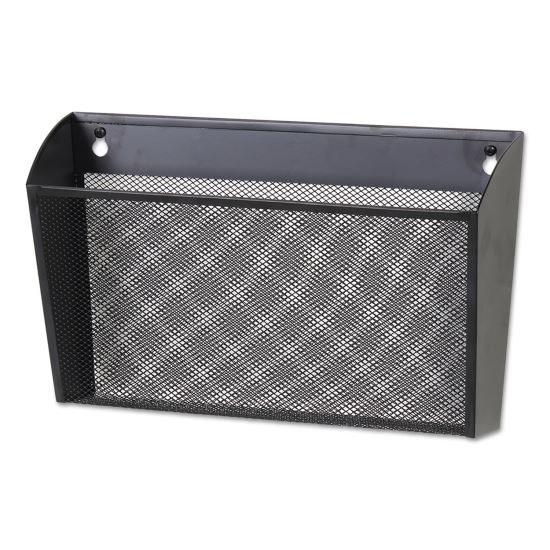 Metal Mesh Wall FileSingle Pocket, 14 1/8 x 3 3/8 x 8 1/8, Letter, Black1