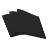 Two-Pocket Plastic Folders, 100-Sheet Capacity, 11 x 8.5, Black, 10/Pack2