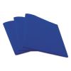 Two-Pocket Plastic Folders, 100-Sheet Capacity, 11 x 8.5, Navy Blue, 10/Pack2