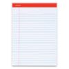 Perforated Ruled Writing Pads, Wide/Legal Rule, Red Headband, 50 White 8.5 x 11.75 Sheets, Dozen1