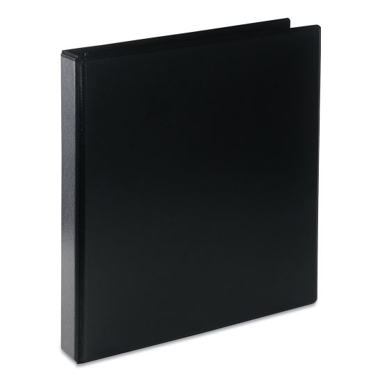 Deluxe Round Ring View Binder, 3 Rings, 1" Capacity, 11 x 8.5, Black1