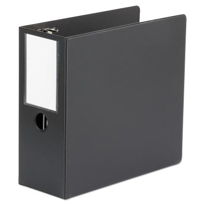 Deluxe Non-View D-Ring Binder with Label Holder, 3 Rings, 5" Capacity, 11 x 8.5, Black1