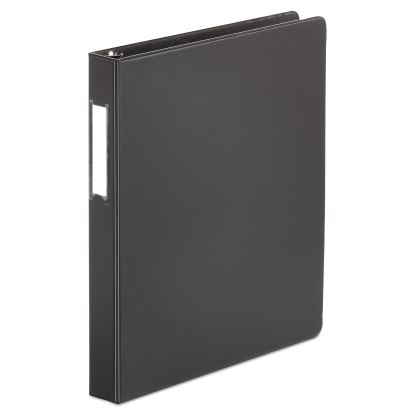 Deluxe Non-View D-Ring Binder with Label Holder, 3 Rings, 1" Capacity, 11 x 8.5, Black1