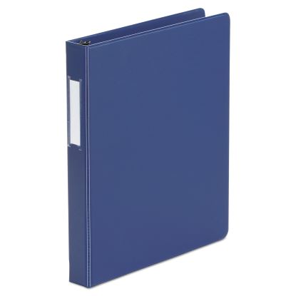 Deluxe Non-View D-Ring Binder with Label Holder, 3 Rings, 1" Capacity, 11 x 8.5, Royal Blue1