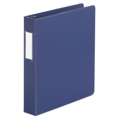 Deluxe Non-View D-Ring Binder with Label Holder, 3 Rings, 1.5" Capacity, 11 x 8.5, Royal Blue1