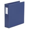 Deluxe Non-View D-Ring Binder with Label Holder, 3 Rings, 2" Capacity, 11 x 8.5, Royal Blue1