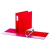 Deluxe Non-View D-Ring Binder with Label Holder, 3 Rings, 3" Capacity, 11 x 8.5, Red2