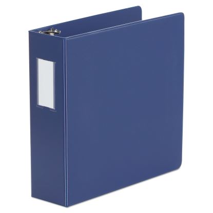 Deluxe Non-View D-Ring Binder with Label Holder, 3 Rings, 3" Capacity, 11 x 8.5, Royal Blue1