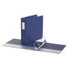 Deluxe Non-View D-Ring Binder with Label Holder, 3 Rings, 3" Capacity, 11 x 8.5, Royal Blue2