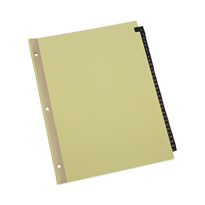 Deluxe Preprinted Simulated Leather Tab Dividers with Gold Printing, 31-Tab, 1 to 31, 11 x 8.5, Buff, 1 Set1