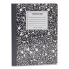 Composition Book, Wide/Legal Rule, Black Marble Cover, 9.75 x 7.5, 100 Sheets1