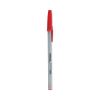 Ballpoint Pen, Stick, Medium 1 mm, Red Ink, Gray Barrel, Dozen1