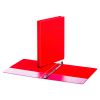 Economy Non-View Round Ring Binder, 3 Rings, 0.5" Capacity, 11 x 8.5, Red2