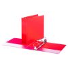 Economy Non-View Round Ring Binder, 3 Rings, 3" Capacity, 11 x 8.5, Red2