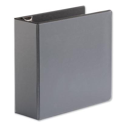 Deluxe Easy-to-Open D-Ring View Binder, 3 Rings, 4" Capacity, 11 x 8.5, Black1
