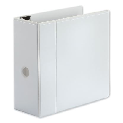 Deluxe Easy-to-Open D-Ring View Binder, 3 Rings, 5" Capacity, 11 x 8.5, White1