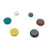 High-Intensity Assorted Magnets, Circles, Assorted Colors, 0.75", 1.25" and 1.5" Diameters, 30/Pack2