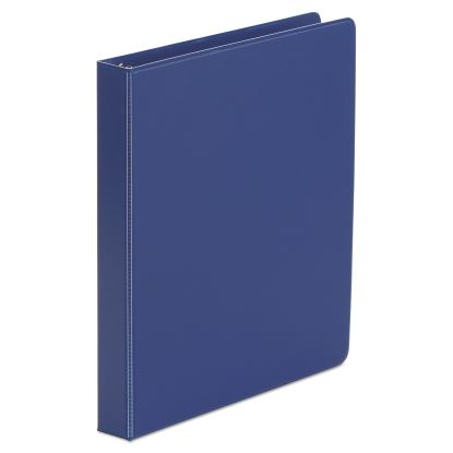 Economy Non-View Round Ring Binder, 3 Rings, 1" Capacity, 11 x 8.5, Royal Blue1