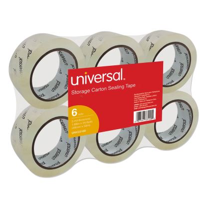 Heavy-Duty Acrylic Box Sealing Tape, 3" Core, 1.88" x 54.6 yds, Clear, 6/Pack1