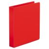 Economy Non-View Round Ring Binder, 3 Rings, 1.5" Capacity, 11 x 8.5, Red1