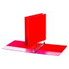 Economy Non-View Round Ring Binder, 3 Rings, 1.5" Capacity, 11 x 8.5, Red2