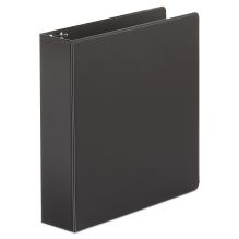 Economy Non-View Round Ring Binder, 3 Rings, 2" Capacity, 11 x 8.5, Black, 4/Pack1