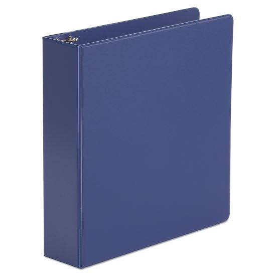 Economy Non-View Round Ring Binder, 3 Rings, 2" Capacity, 11 x 8.5, Royal Blue1