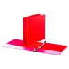 Economy Non-View Round Ring Binder, 3 Rings, 2" Capacity, 11 x 8.5, Red2