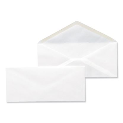 Open-Side Business Envelope, #10, Monarch Flap, Gummed Closure, 4.13 x 9.5, White, 500/Box1