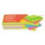 Self-Stick Note Pads, 3" x 3", Assorted Neon Colors, 100 Sheets/Pad, 12 Pads/Pack1
