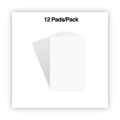 Scratch Pads, Unruled, 100 White 4 x 6 Sheets, 12/Pack1