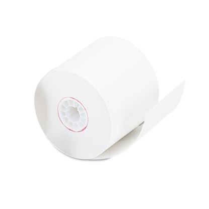 Impact and Inkjet Print Bond Paper Rolls, 0.5" Core, 2.25" x 128 ft, White, 100/Carton1