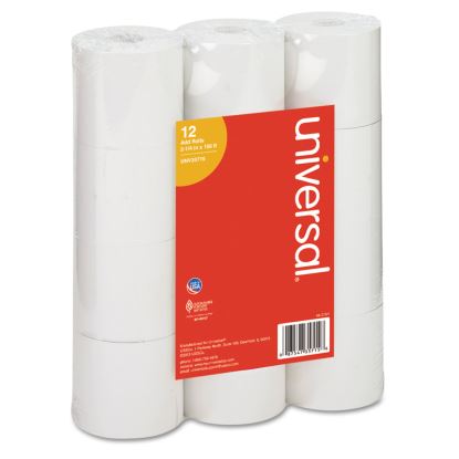 Impact and Inkjet Print Bond Paper Rolls, 0.5" Core, 2.25" x 150 ft, White, 12/Pack1